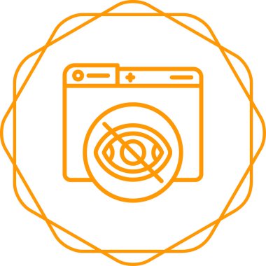 Özel. Web simgesi basit illüstrasyon