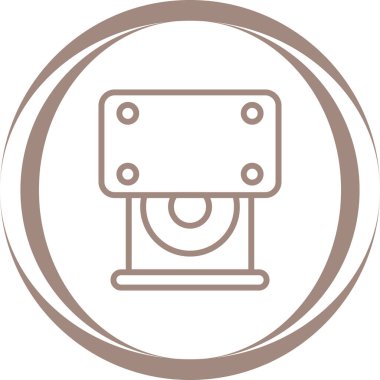 CD ROM sürücüsü. Web simgesi basit illüstrasyon