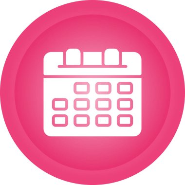 Takvim. Web simgesi basit illüstrasyon 