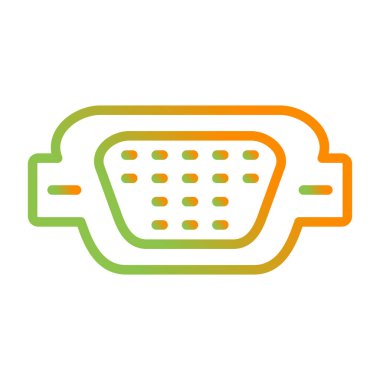 vga port simgesi web illüstrasyonu