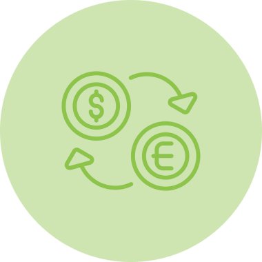 para Satım simge vektör çizim 