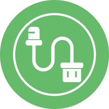 Cable Ferrule simgesinin vektör illüstrasyonu