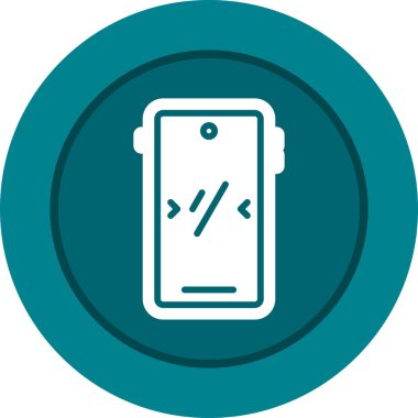 akıllı telefon simgesi, vektör illüstrasyonu basit tasarım