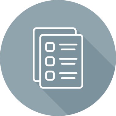 Belge simgesinin vektör illüstrasyonu 