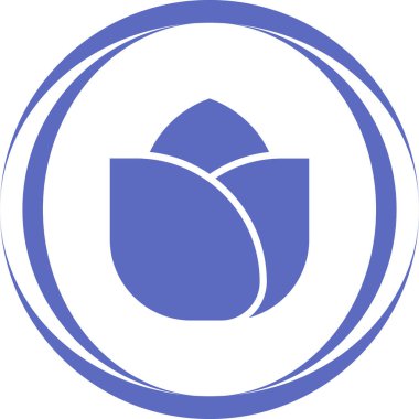  gül çiçeği ikonu vektör illüstrasyonu 