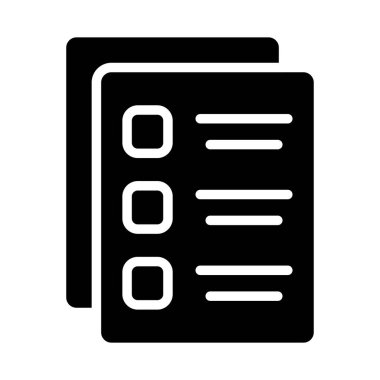 Belge simgesinin vektör illüstrasyonu 