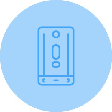 Akıllı telefon simgesinin vektör illüstrasyonu 