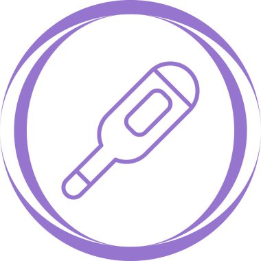 termometre simgesi, vektör illüstrasyonu basit tasarım 