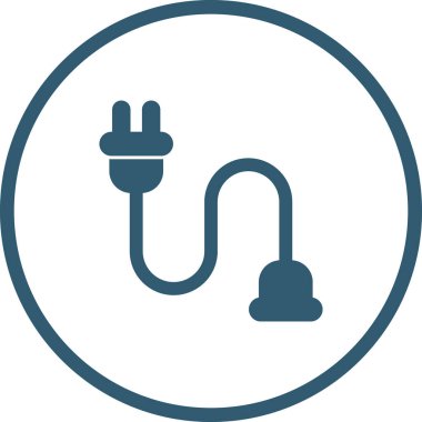 kablo bağlantı simgesi web illüstrasyonu