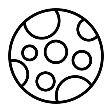 Ay ağ simgesinin vektör illüstrasyonu