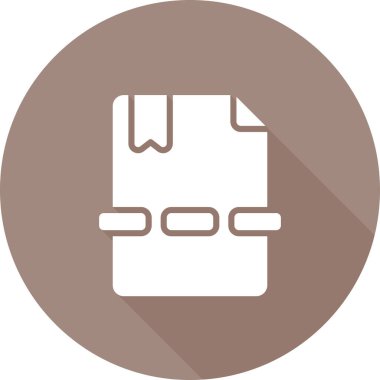 belge sayfa simgesi, vektör illüstrasyonu basit tasarım