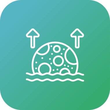 Ay simgesi, vektör illüstrasyonu basit tasarım