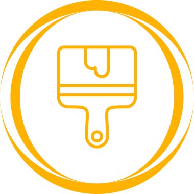 boya fırçası ikonu. Web basit illüstrasyonu