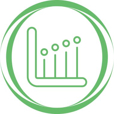 çubuk grafik istatistik ikonu vektör illüstrasyonu 