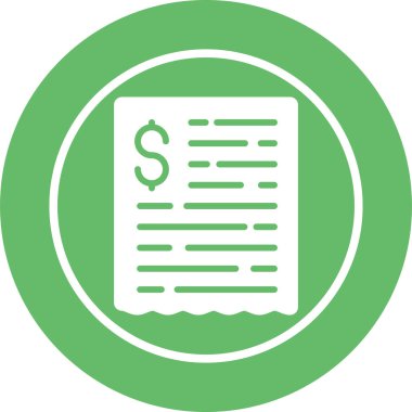 Bill vektör simgesi modern illüstrasyon