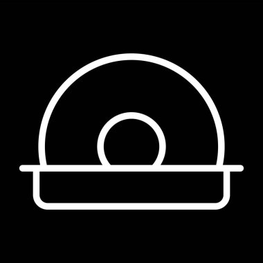 Cd Sürücüsü simgesi, vektör illüstrasyonu basit tasarım