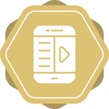 E-kitap okuyucu simgesi. Web simgesi basit illüstrasyon