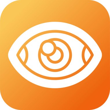 vizyon web simgesi basit illüstrasyon