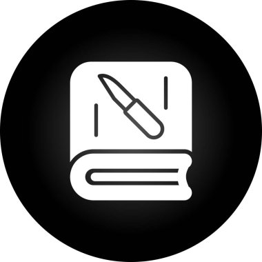 Bir Hayatta Kalma kitabı simgesinin vektör çizimi