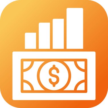 Maliyet web simgesi basit illüstrasyon