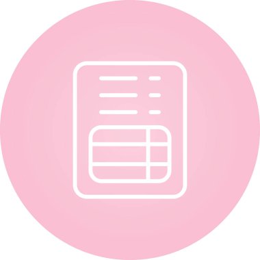 fatura simgesi, vektör illüstrasyonu basit tasarım