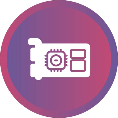 Gpu web simgesi vektör çizimi   