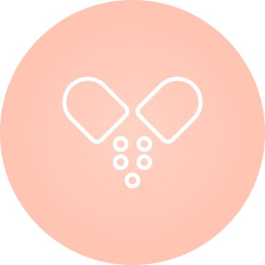 Multivitaminler ikon vektör illüstrasyonu