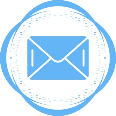 e- posta iletisi simgesi, vektör illüstrasyonu 