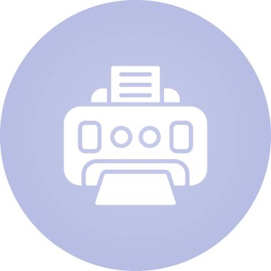 yazıcı vektör simgesi basit illüstrasyon