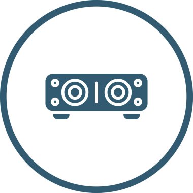 Ses çubuğu simgesi, vektör illüstrasyonu basit tasarım