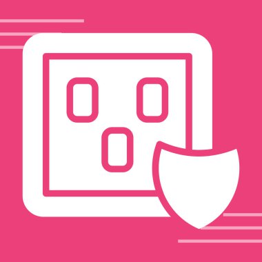 Surge Protector çizgi simgesi. Mobil konsept ve web tasarımı için doğrusal biçim işareti. Dalgaların Koruyucusu Güç Şeridi ana hatları vektör simgesi. Sembol, logo çizimi. Vektör grafikleri