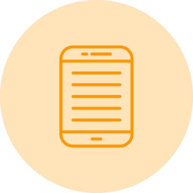 Akıllı telefon. Web simgesi basit illüstrasyon 