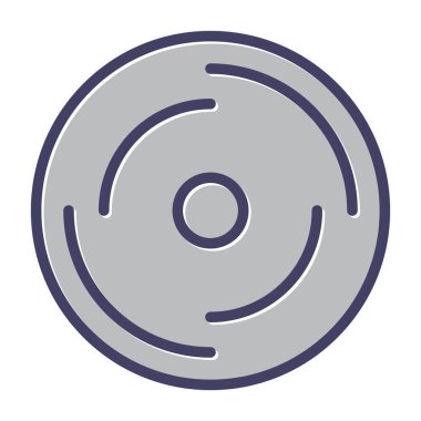 Disk modern simgesinin vektör illüstrasyonu