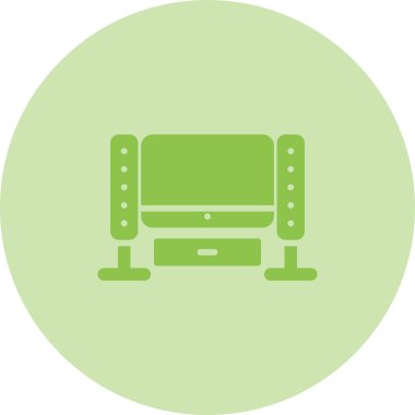 Ana Tiyatro Sistemi simgesinin vektör illüstrasyonu 