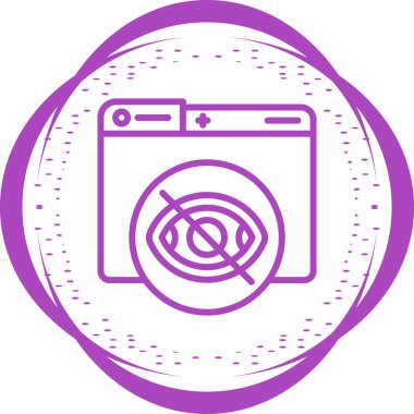 Özel. Web simgesi basit illüstrasyon