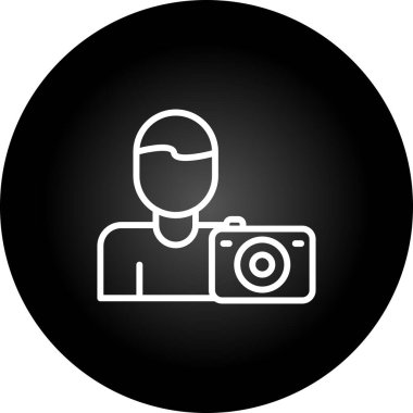 Fotoğraf simgesi, vektör illüstrasyonu basit tasarım