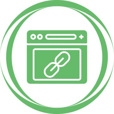 Tarayıcı web simgesi, basit illüstrasyon