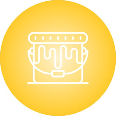  boya kovası simge vektör çizim