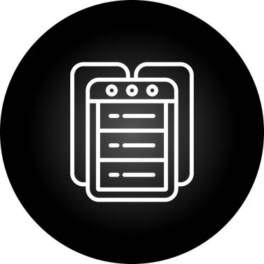 Alan Adı Aktarım web simgesi vektör illüstrasyonu