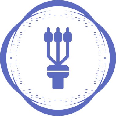 Kablo sonlandırma kolu, vektör illüstrasyonu 