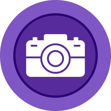 fotoğraf makinesi simgesi, vektör illüstrasyonu 