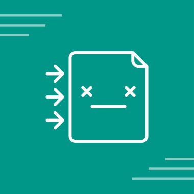 belge web simgesi, vektör illüstrasyonu