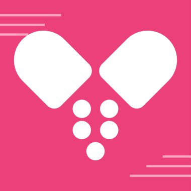 Multivitaminler ikon vektör illüstrasyonu