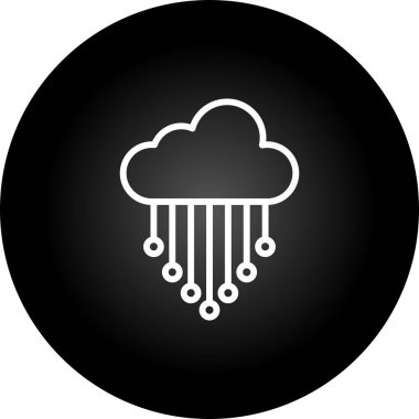 Bulut Bütünleşme simgesi, vektör illüstrasyonu 