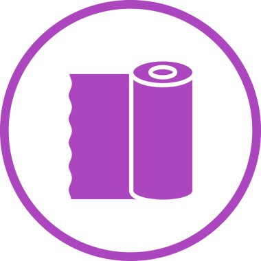 Plastik kaplama simgesi, vektör illüstrasyonu 