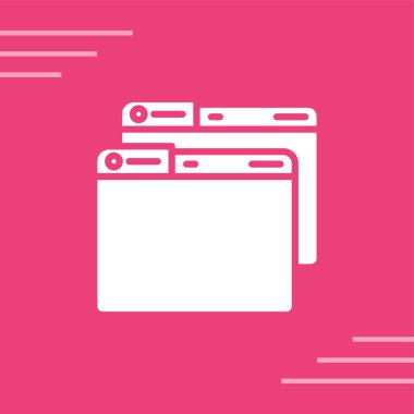 Windows web simgesi vektör çizimi 