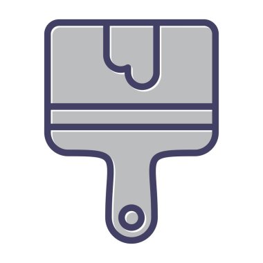 boya fırçası ikonu. Web basit illüstrasyonu