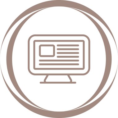 Bilgisayar web simge vektör çizim