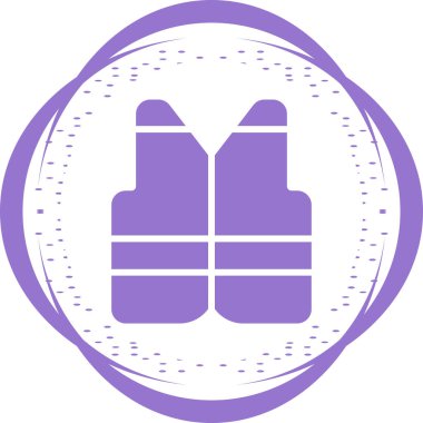 İzole edilmiş ceket web simgesinin vektör illüstrasyonu 