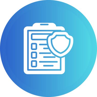 Sigorta simgesi beyaz arka plan üzerinde izole 